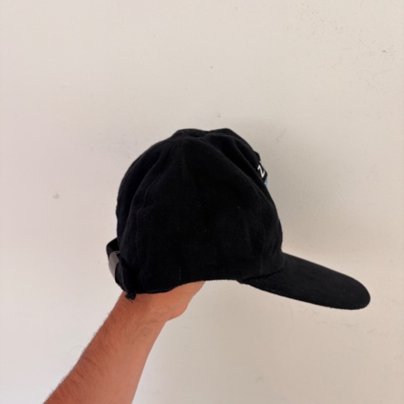Vintage Corduroy Luzmila Mexico Cancun trucker hat strapback black embroided - Picture 3 of 6